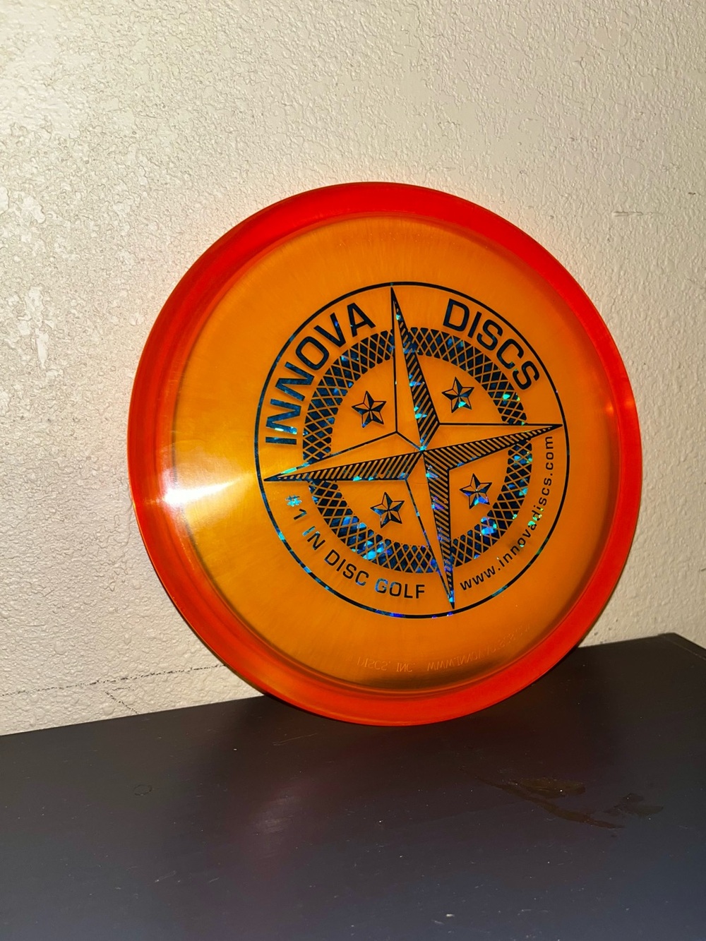 Orange and Red Disc Golf Driver